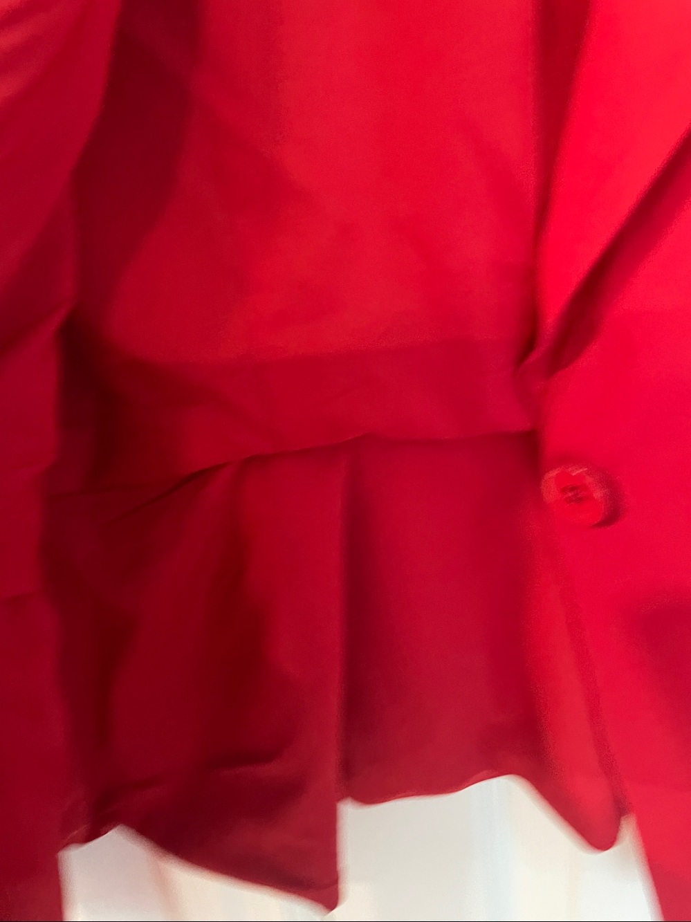White House Black Market Red Peplum Single-Button Blazer sz 6 - Picture 5 of 6